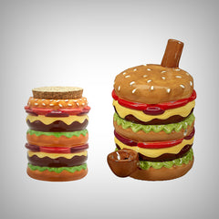 Cheeseburger popular Cookie Jar-Lettuce and Tomato-Ceramic-6