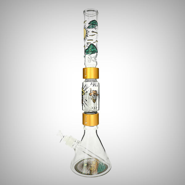 15 Flower Power Honeycomb Beaker - Single Stack