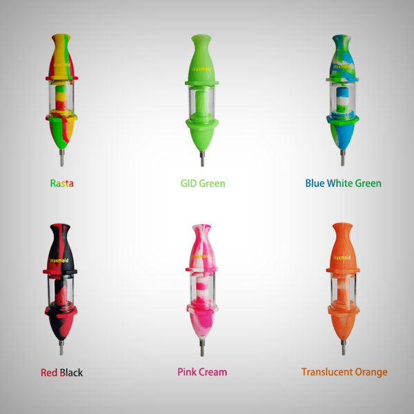 Waxmaid 8 Silicone Glass Nectar Collector Kit