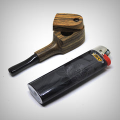 Swivel Lid Wood Smoking Pipe